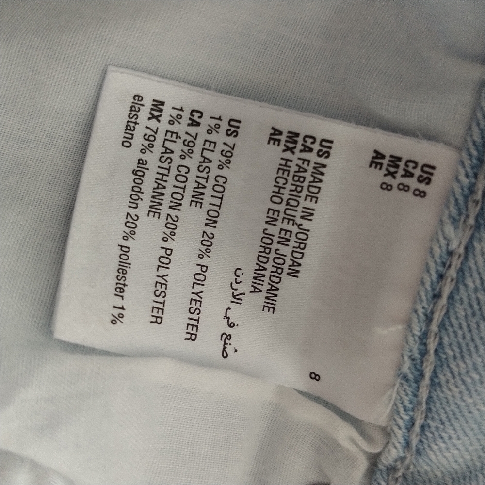 Style & Co. Light Blue Tie Dyed Cropped Cuffed Curvy Capri Jeans 8 - Picture 9 of 14